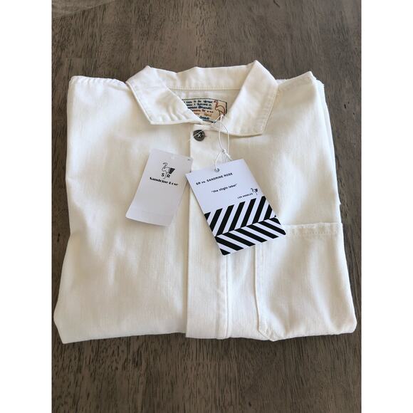 Free People v. Sandrine Rose White Utility Shirt Jacket - L - Picture 1 of 5